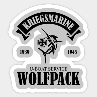 Kriegsmarine U-boat Service Wolfpack Sticker